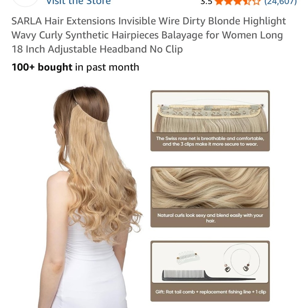 Blonde Hair Extensions - Picture 8 of 8